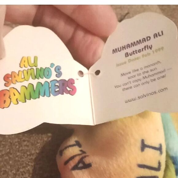 🩷Vintage 1999 Salvino's Bammers - Muhammad Ali Butterfly w/ TAG - Picture 3 of 5